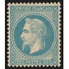 n°29B, Napoléon Lauré 20c bleu, Type II, neuf ** sans charnière, signé ROUMET