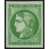 n°42B, Cérès de Bordeaux, 5c vert-jaune, neuf * , signé CALVES et A.BRUN - TTB