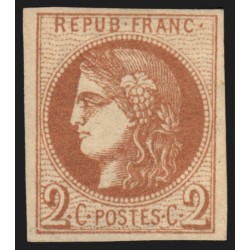 n°40B, Cérès Bordeaux, 2c brun-rouge, neuf (*) sans gomme - TB D'ASPECT
