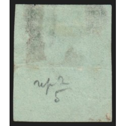 n°42B, Cérès Bordeaux, 5c vert-jaune, Report 2, oblitéré - BEAU D'ASPECT