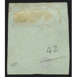 n°42B, Cérès Bordeaux 1870, 5c vert-jaune, Report 2, oblitéré - BEAU D'ASPECT