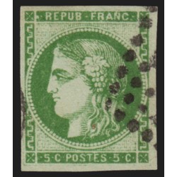 n°42Bg, Cérès Bordeaux, 5c vert, jolie nuance, oblitéré - TB