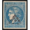 n°45A, Cérès Bordeaux, 20c bleu-clair, Type II, R1, signé A.BRUN - TB D'ASPECT