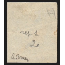 n°45A, Cérès Bordeaux, 20c bleu-clair, Type II, R1, signé A.BRUN - TB D'ASPECT