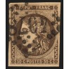 n°47d, Cérès Bordeaux, 30c brun-foncé, oblitéré GC 4078 Valenciennes - TB