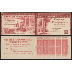 Carnet n°199-C 18, Montpeyroux, 10 timbres, feuillet non-perforé, neuf * déf.