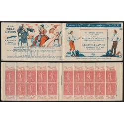 Carnet n°199-C 44, A la Toile d'Avion Histoire de la chemise, neuf * - déf.