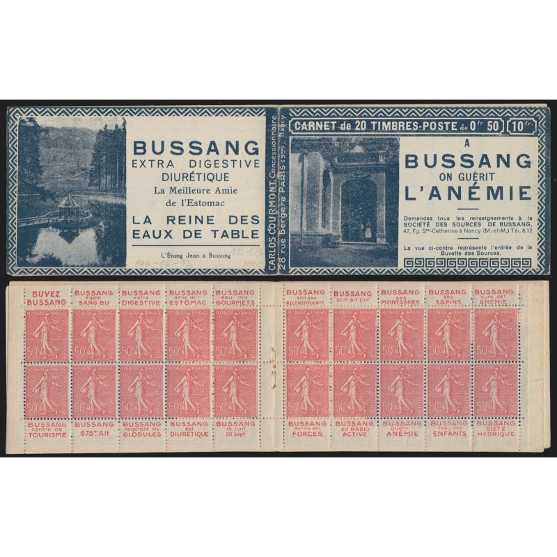 Carnet n°199-C 21, Bussang, neuf * avec gomme - B/TB