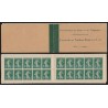 Carnet n°137-C 3, Semeuse 5c vert, 40 timbres, neuf (*) gomme altérée - B/TB