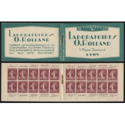 Carnet n°189-C 2, Rolland Laboratoires, neuf (*) gomme altérée - B/TB