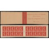 Carnet n°135-C 1, Semeuse chiffres maigres 1906, 10c rouge, neuf ** - B/TB