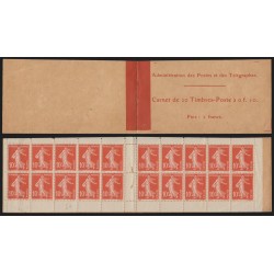 Carnet n°138-C 3, avec 1 timbre isolé au type IA, neuf (*) - B/TB