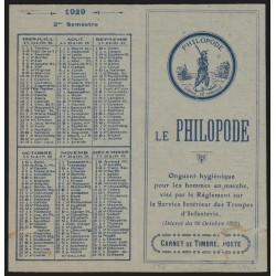 Carnet n°199-CP 1, Le Philopode, 4 timbres, format 108x50mm, neuf **/* - TB
