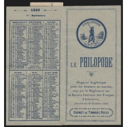 Carnet n°235-CP 1, 25c brun-jaune, Le Philopode, neuf ** , Certificat - SUPERBE