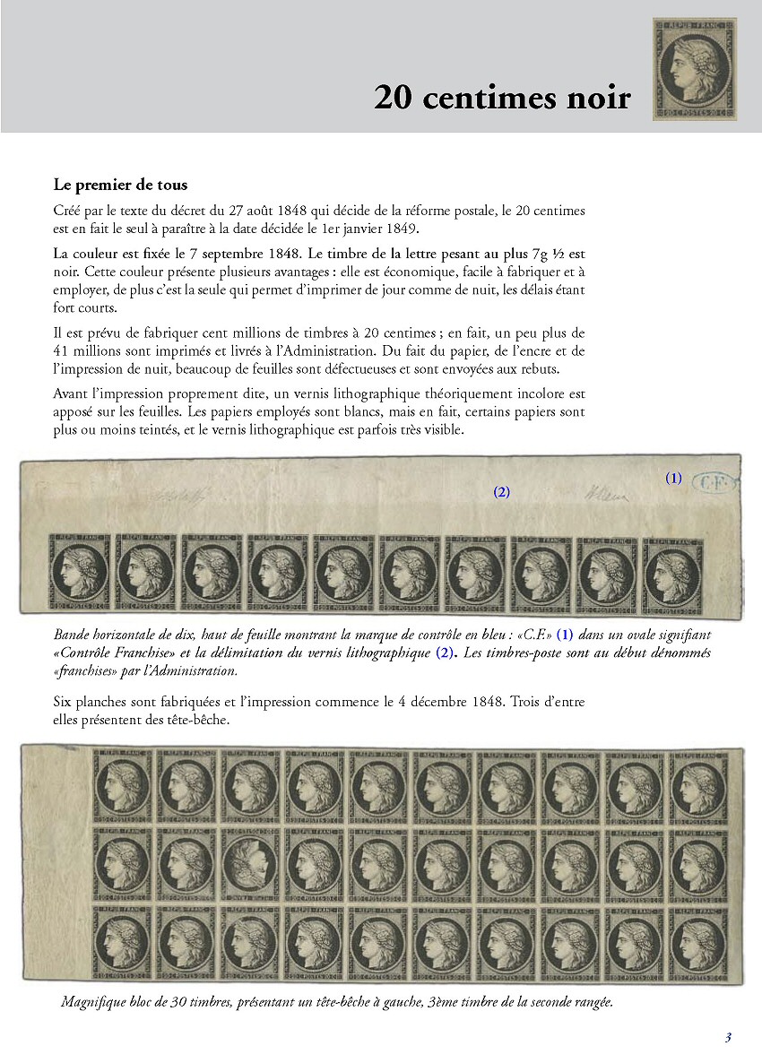 Cérès 1849, les premiers timbres de France et ses usages postaux