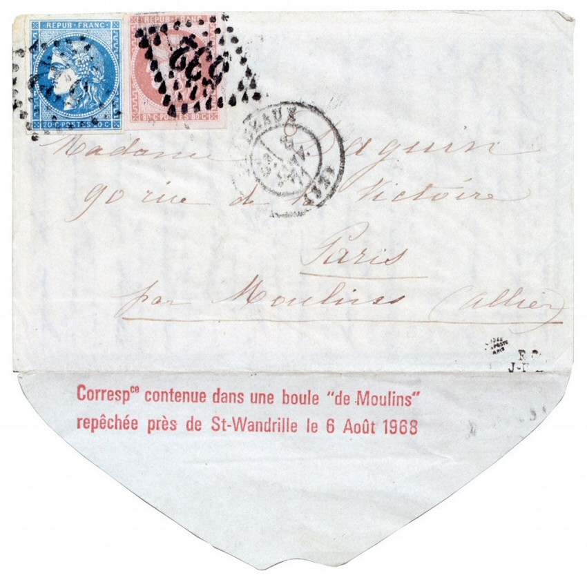 « Correspondance » par Boule de Moulins Lettre de Meaux du 8 janvier 1871.
