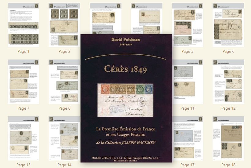 Cérès 1849, les premiers timbres de France, Collection Joseph D. Hackmey Cérès 1849, les premiers timbres de France, Collection Joseph D. Hackmey