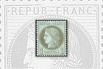 Cérès de 1872, la variété "trait supérieur du cadre brisé" atteint 500 € chez Roumet