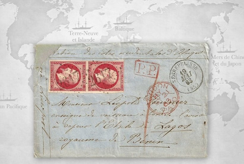 L’acheminement du courrier pour la flotte des Côtes occidentales d’Afrique sous le Second Empire