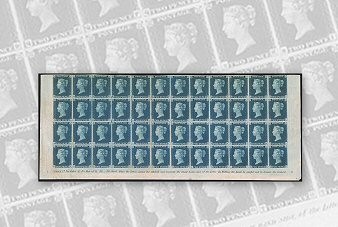 Un bloc du « Two Pence Blue » estimé plusieurs millions de dollars